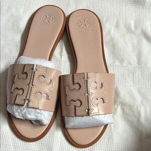 Tory Burch Women's Cream Slide Sandals